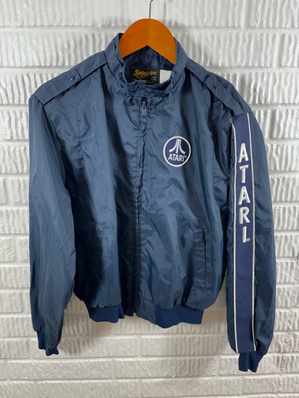 Vintage SWINGSTER Atari 1980s Windbreaker Gaming Jacket USA Men’s Medium